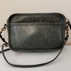 Coach Crossbody Bag in Dark Gray/green.